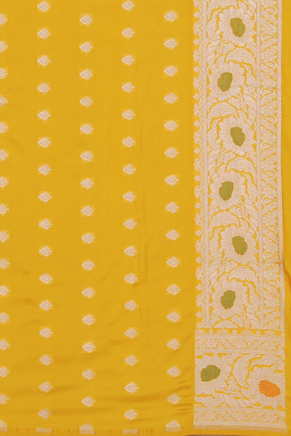 Banarasi Katan Silk Mustard Saree