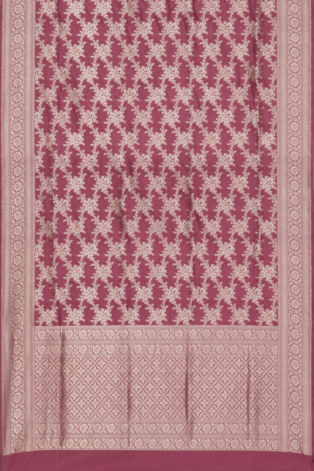 Banarasi Katan Silk Onion-Pink Saree