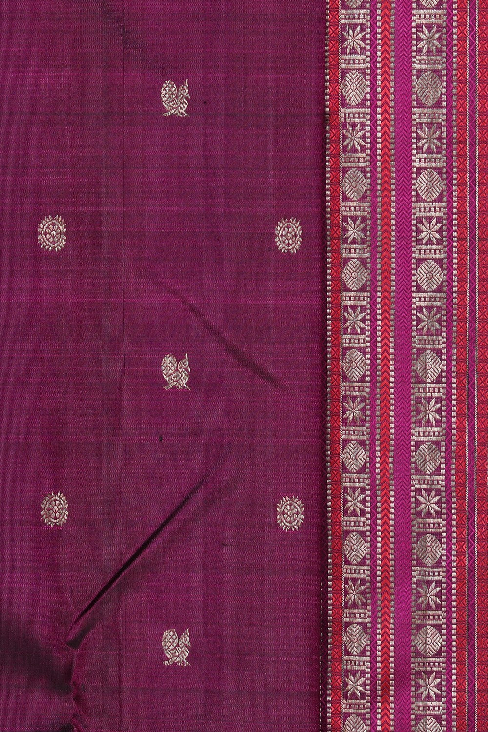 Arani Silk Violet Saree