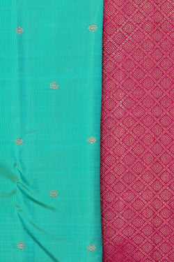 Image of Arani Silk Sea Green Saree