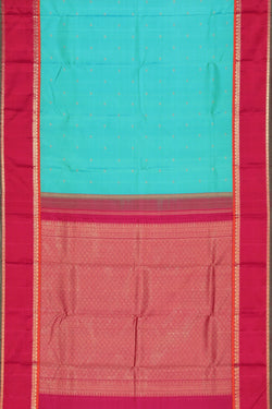 Image of Arani Silk Sea Green Saree