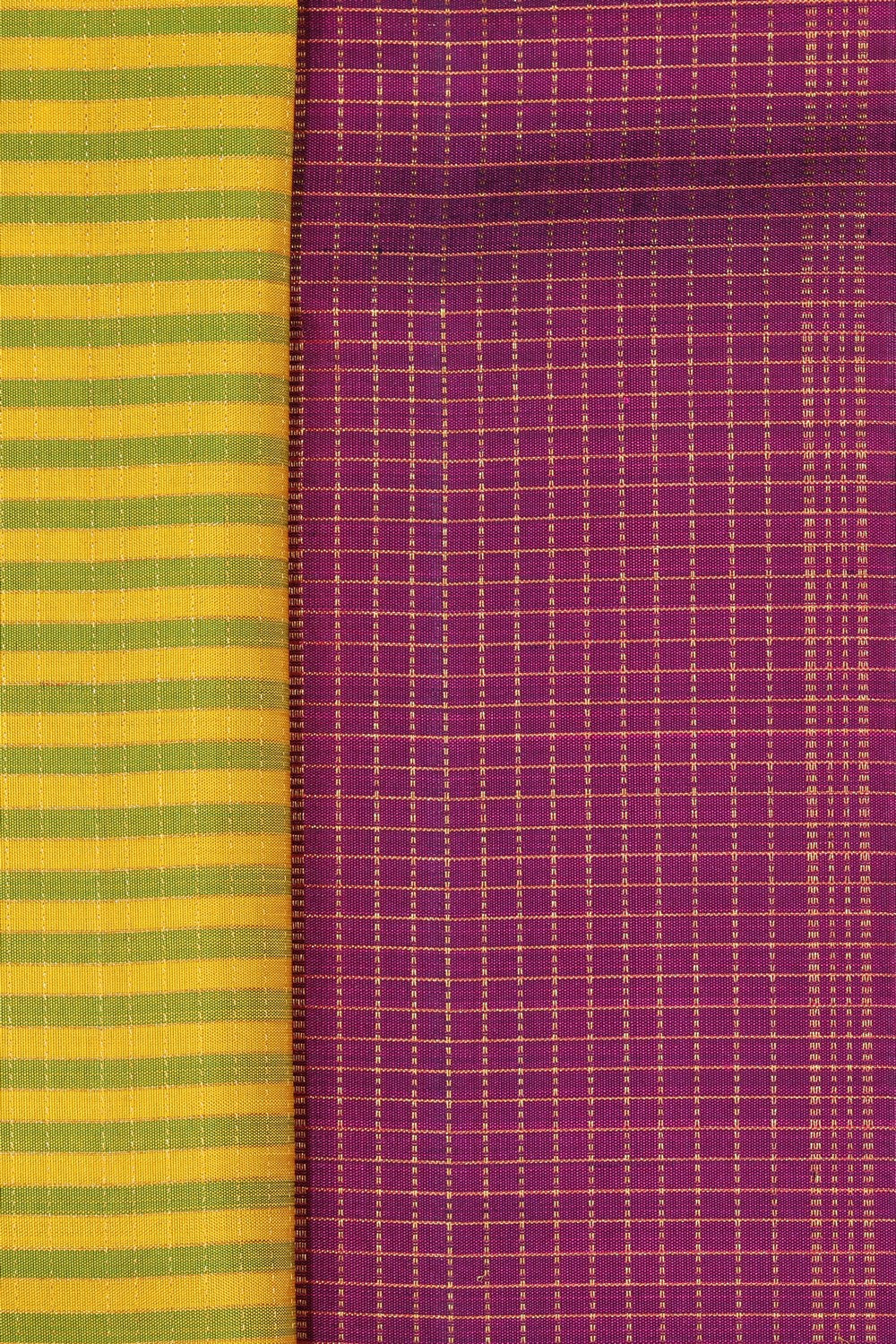 Image of Arani Silk Spring Yellow Saree