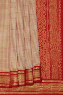 Image of Arani Silk Beige Saree