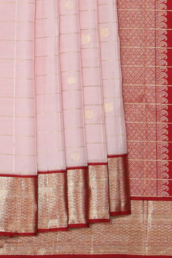 Image of Arani Silk Peach Saree