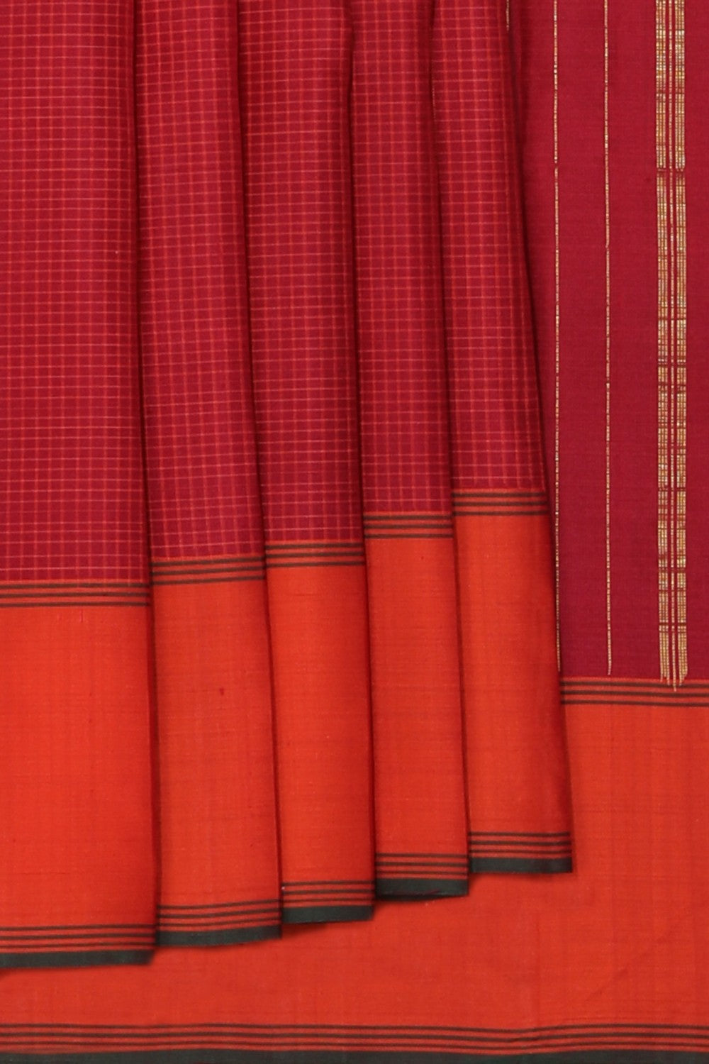 Arani Silk Red Saree