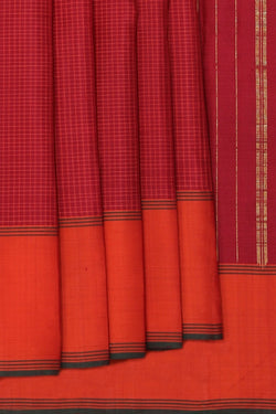 Image of Arani Silk Red Saree