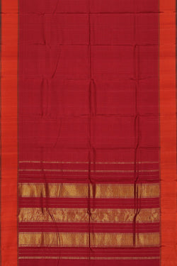 Image of Arani Silk Red Saree