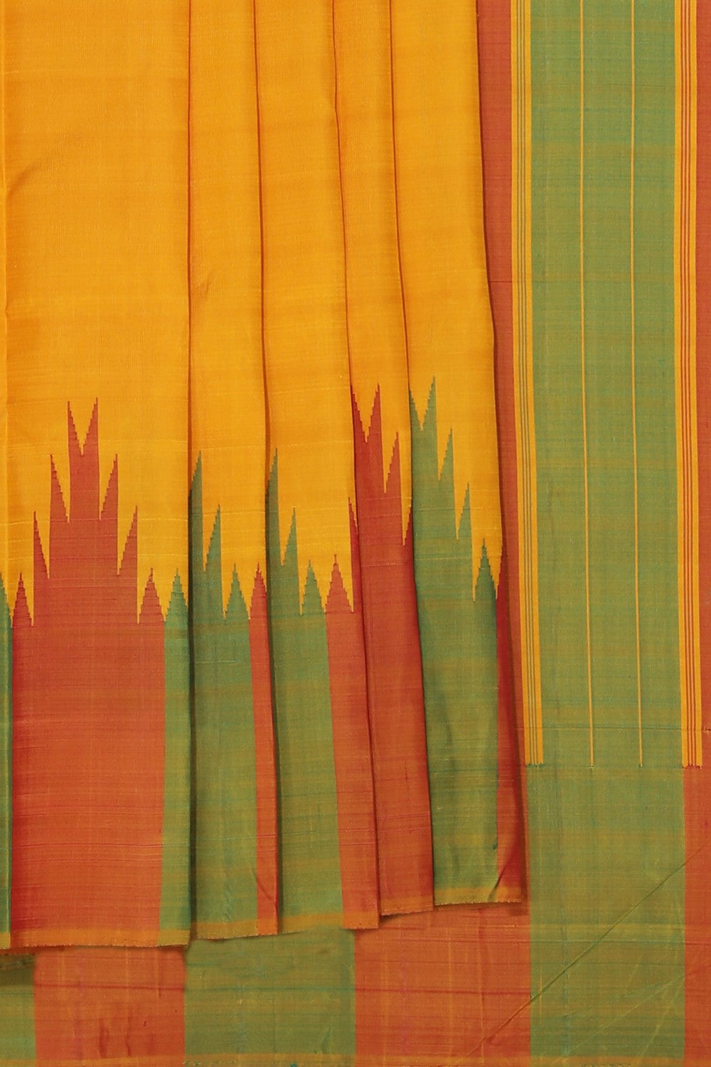 Arani Silk Yellow Saree