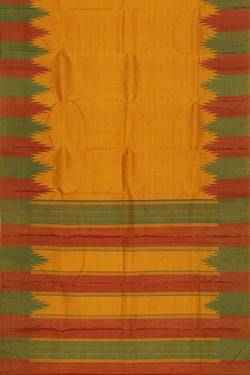 Image of Arani Silk Yellow Saree