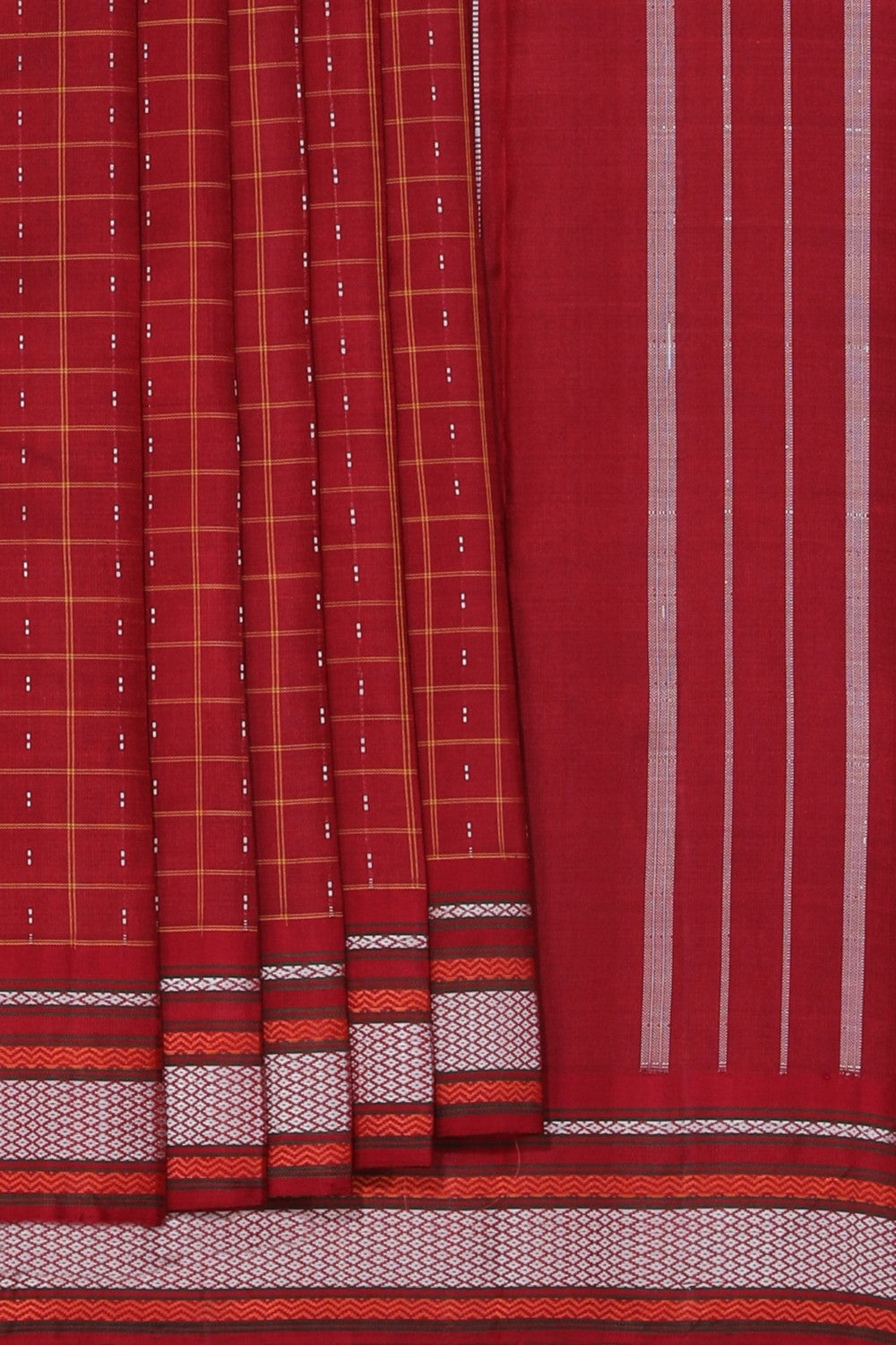 Arani Silk Red Saree