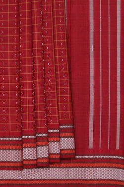 Image of Arani Silk Red Saree