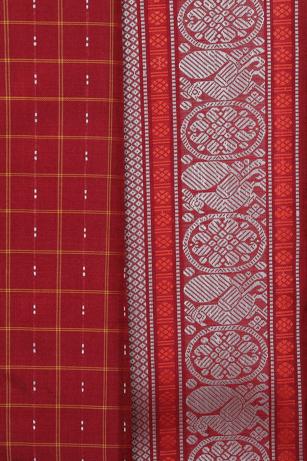 Arani Silk Red Saree