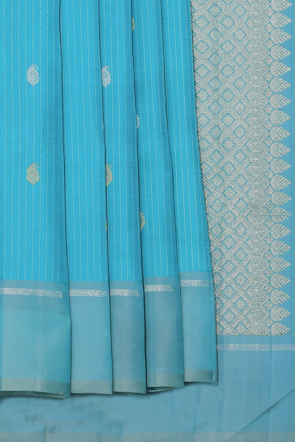 Arani Silk Sea Blue Saree