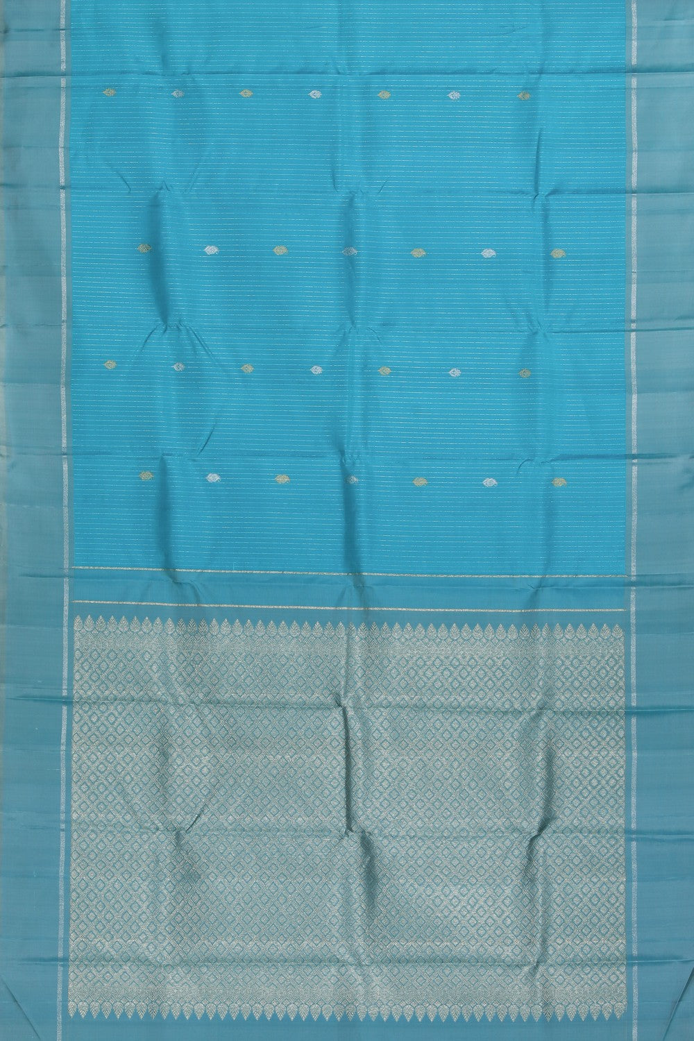 Arani Silk Sea Blue Saree