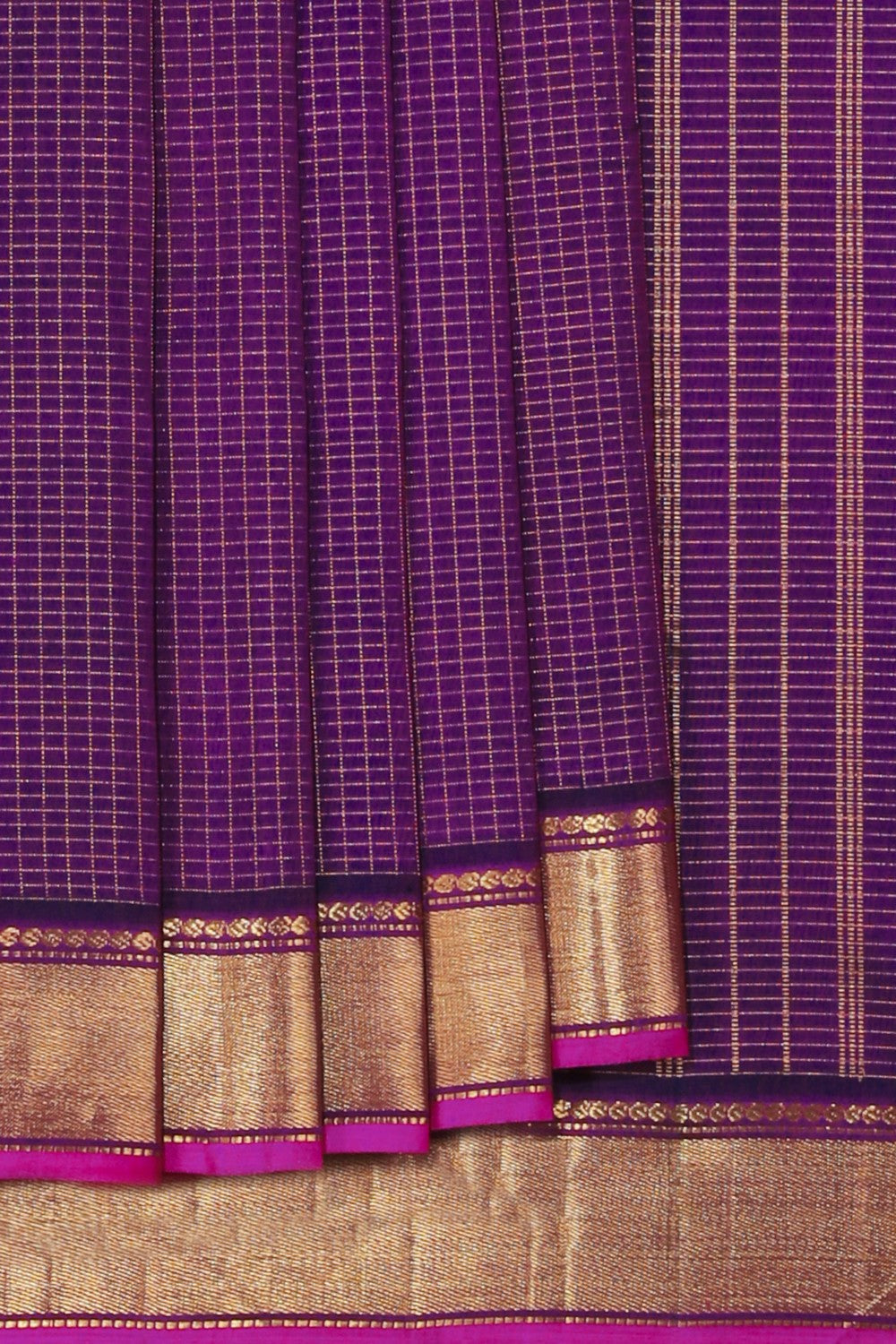 Arani Silk Violet Saree