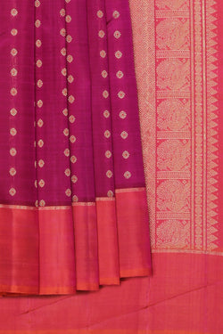 Image of Arani Silk Plum Pink Saree