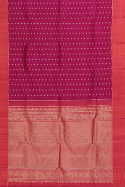 Image of Arani Silk Plum Pink Saree