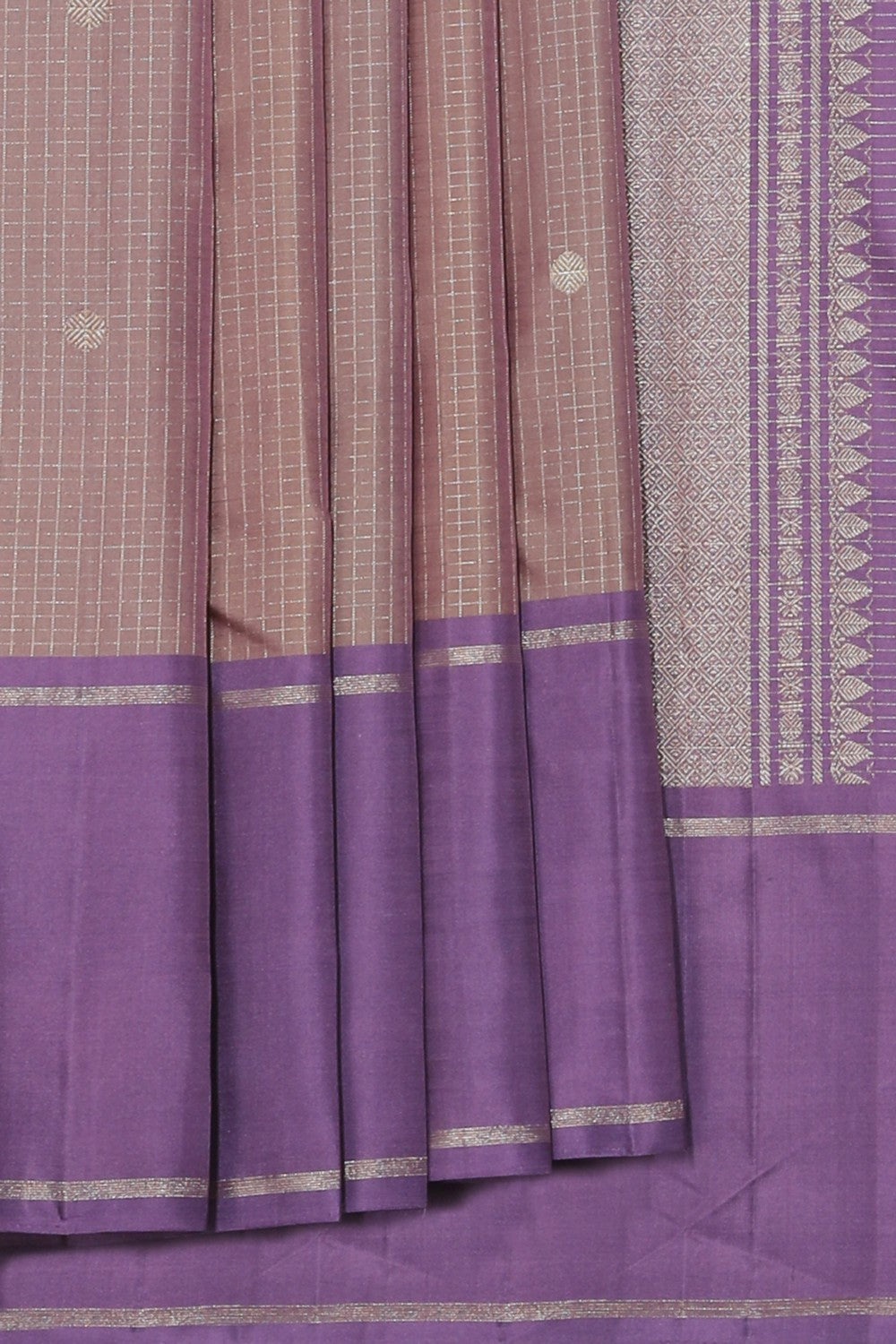 Arani Silk Light-Brown Saree