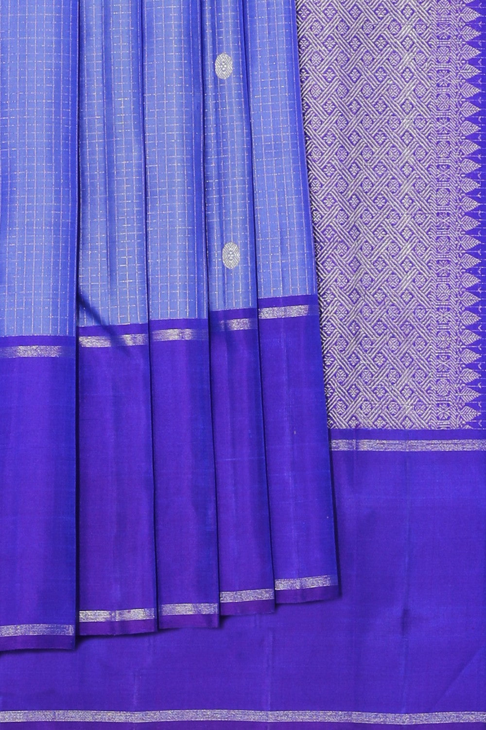 Arani Silk Smoky Purple Saree