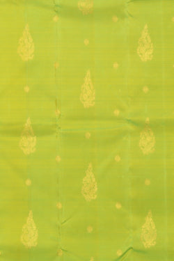 Image of Arani Silk Parrot Green Saree