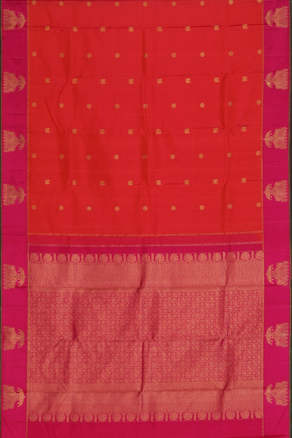 Arani Silk Orange Saree