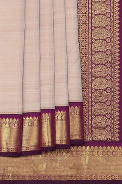 Image of Arani Silk Beige Saree