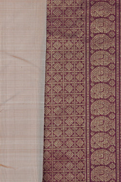 Image of Arani Silk Beige Saree