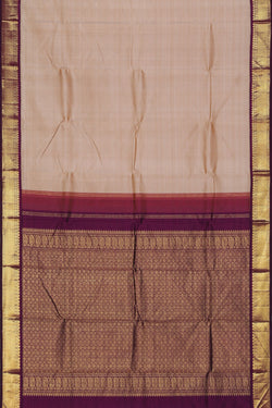 Image of Arani Silk Beige Saree