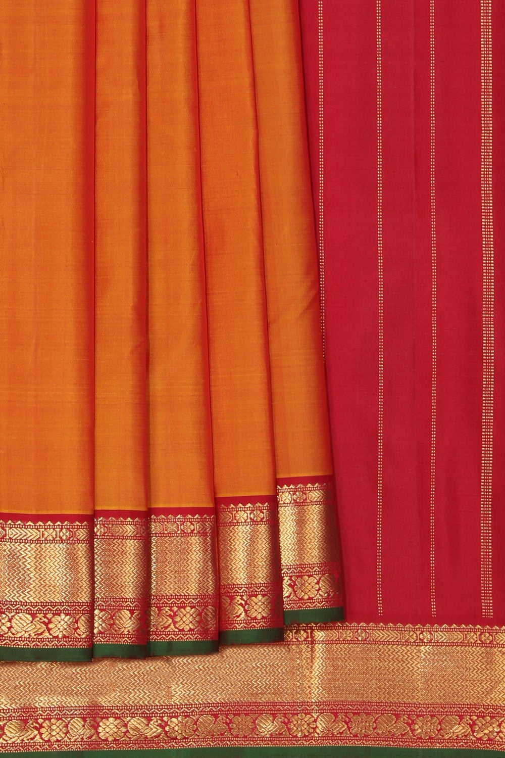 Arani Silk Mustard Saree