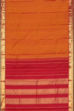 Image of Arani Silk Mustard Saree