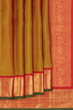 Image of Arani Silk Green Saree