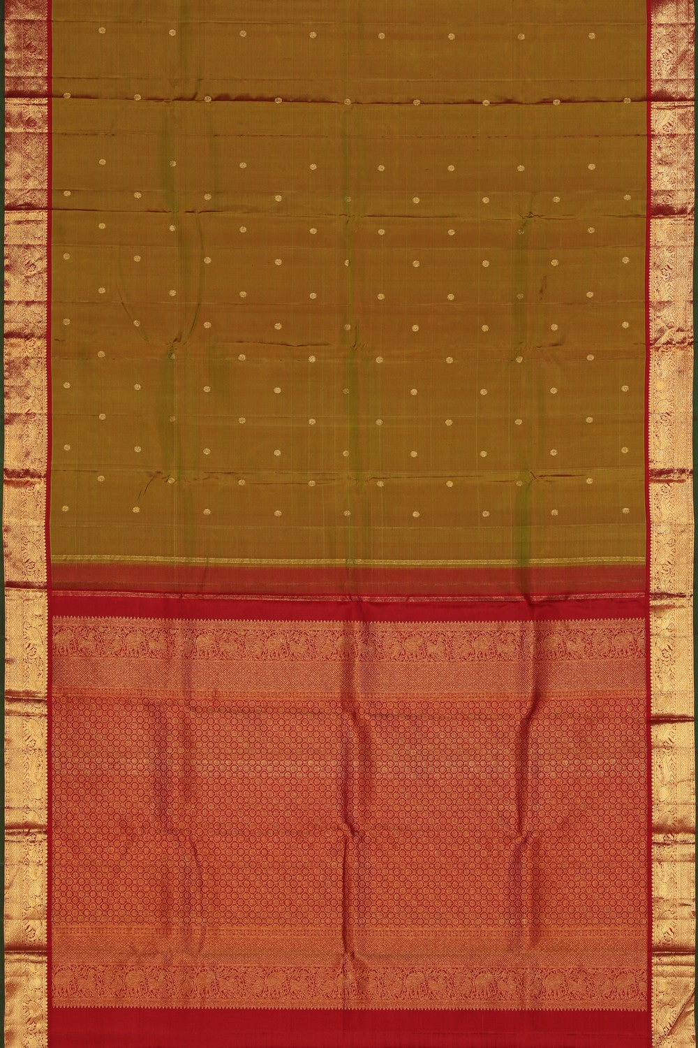 Arani Silk Green Saree