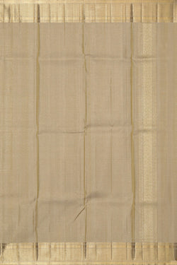 Image of Kanchipuram Silk Beige Dhoti With Kanduva (8 X 4)