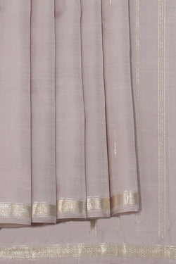 Image of Arani Silk Light-Grey Saree