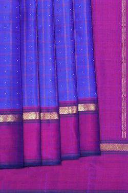 Image of Arani Silk Blue Saree