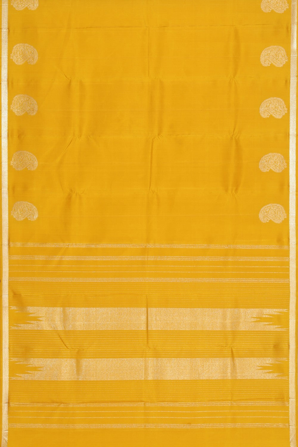 Arani Silk Yellow Saree