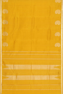 Image of Arani Silk Yellow Saree