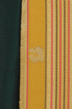 Image of Arani Silk Bottle Green Saree