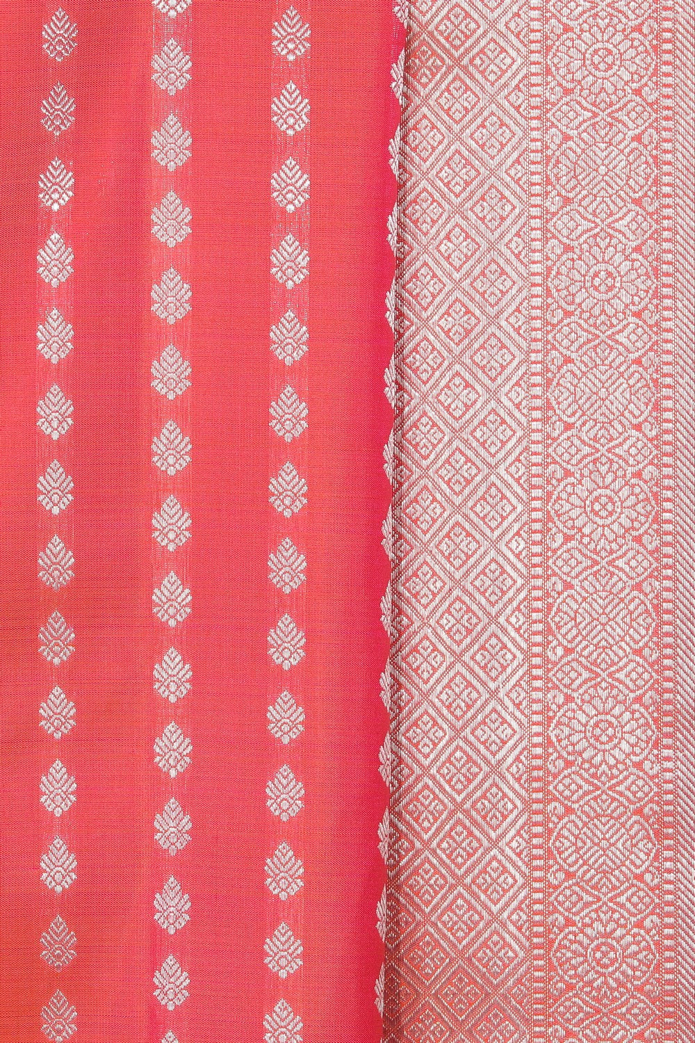 Arani Silk Mint-Pink Saree