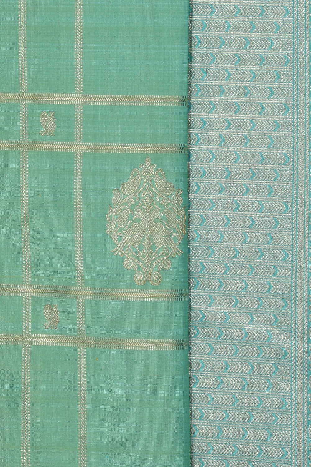 Arani Silk Mint-Green Saree