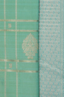 Image of Arani Silk Mint-Green Saree