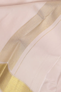 Image of Arani Silk Off-White Dhoti With Kanduva (8 X 4)