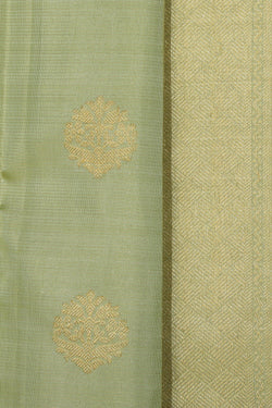 Image of Arani Silk Mint-Green Saree