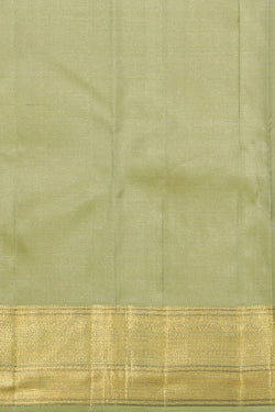 Image of Arani Silk Mint-Green Saree