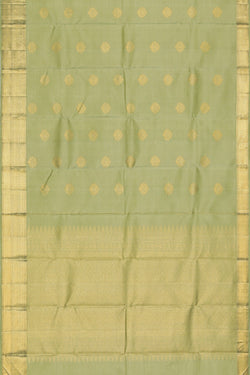 Image of Arani Silk Mint-Green Saree