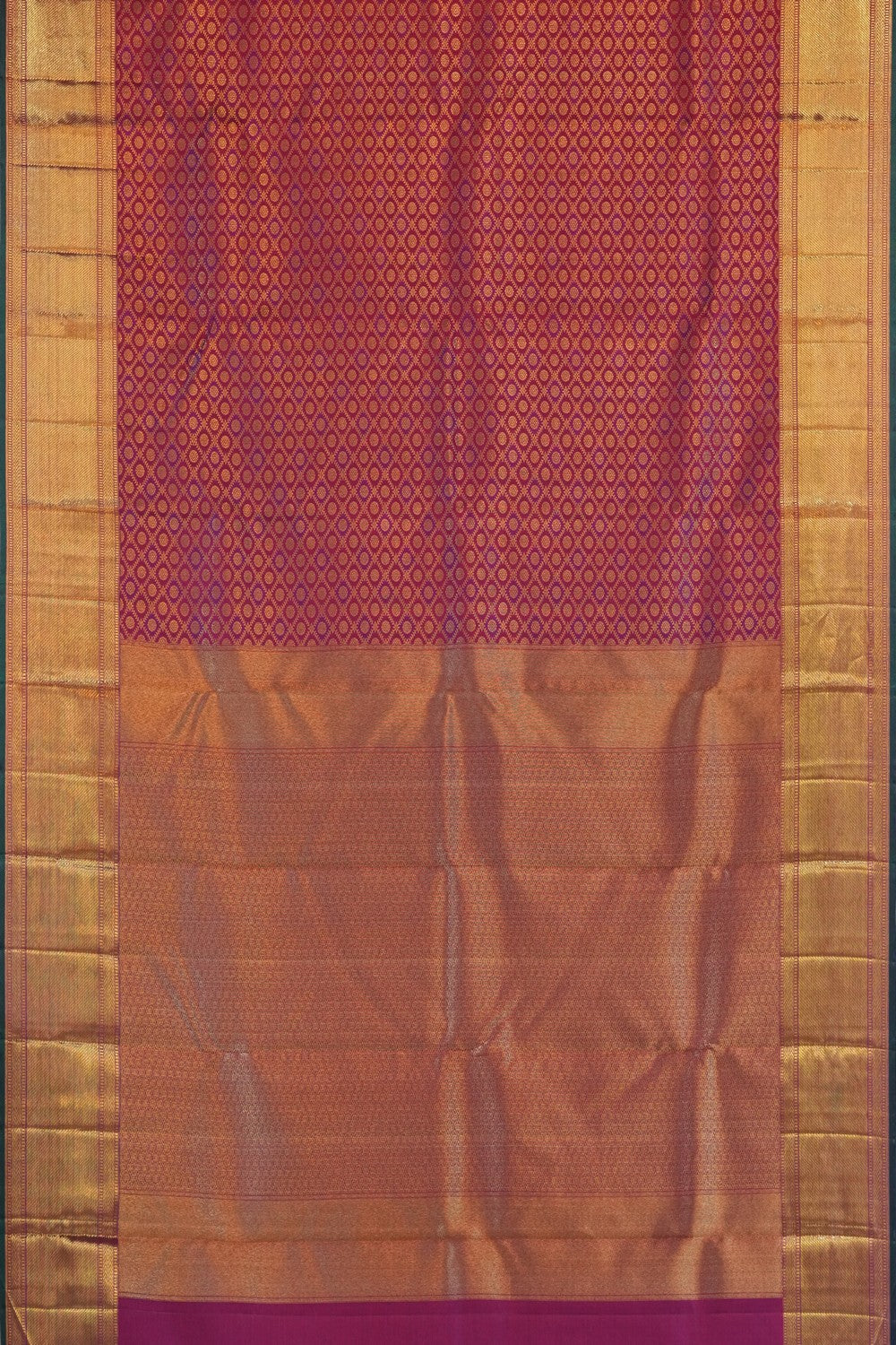 Image of Kanchipuram Silk Maroon Saree