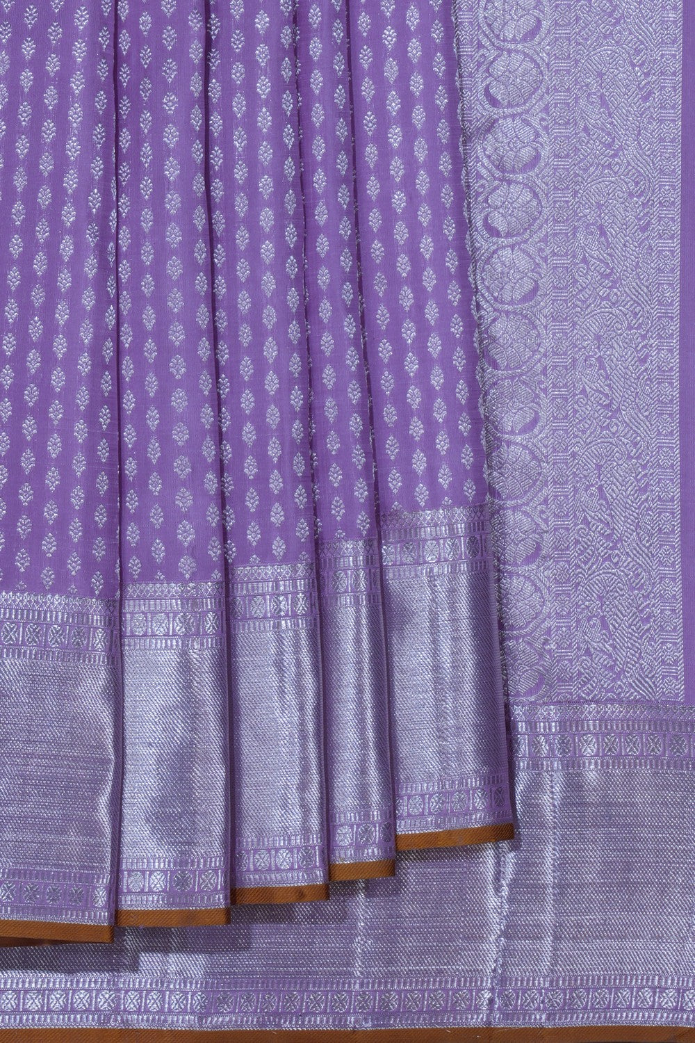 Kanchipuram Silk Lavender Purple Saree