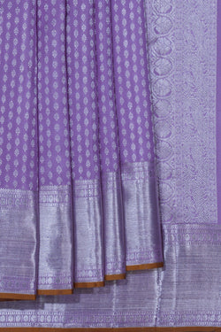 Image of Kanchipuram Silk Lavender Purple Saree