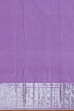 Image of Kanchipuram Silk Lavender Purple Saree