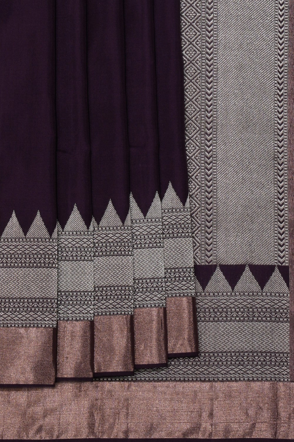 Kanchipuram Silk Violet Saree